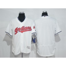 MLB Cleveland Indians Blank White Home 2016 Flexbase Majestic Baseball Men Jersey