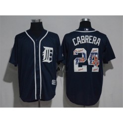 MLB Detroit Tigers 24 Miguel Cabrera 2017 New Cool Base Baseball Men Jersey