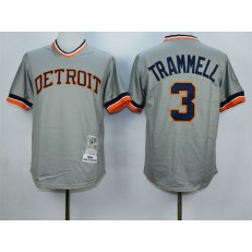 MLB Detroit Tigers 3 Ian Kinsler 1984 Gray Throwback Men Jersey