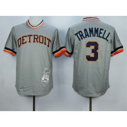 MLB Detroit Tigers 3 Ian Kinsler 1984 Gray Throwback Men Jersey