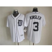MLB Detroit Tigers 3 Ian Kinsler Home White 2015 Cool Base Men Jersey