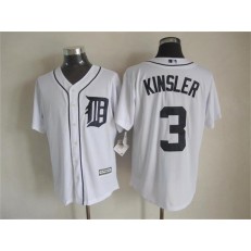 MLB Detroit Tigers 3 Ian Kinsler Home White 2015 Cool Base Men Jersey