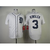 MLB Detroit Tigers 3 Ian Kinsler White Men Jersey
