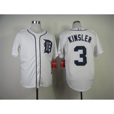MLB Detroit Tigers 3 Ian Kinsler White Men Jersey
