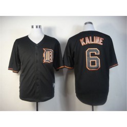 MLB Detroit Tigers 6 Al Kaline Black Fashion Men Jersey