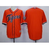 MLB Detroit Tigers Blank Alternate Orange 2015 Cool Base Men Jersey