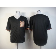 MLB Detroit Tigers Blank Black Fashion Men Jersey