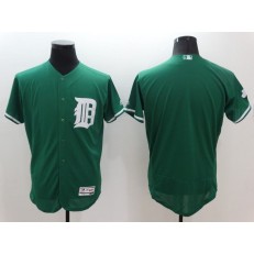 MLB Detroit Tigers Blank Green 2016 St. Patrick's Day Flexbase Majestic Baseball Men Jersey