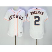 MLB Houston Astros 2 Alex Bregman White Home 2016 Flexbase Majestic Baseball Men Jersey