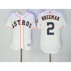 MLB Houston Astros 2 Alex Bregman White Home 2016 Flexbase Majestic Baseball Men Jersey