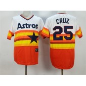 MLB Houston Astros 25 Jose Cruz Orange Cool Base Cooperstown Collection Men Jersey