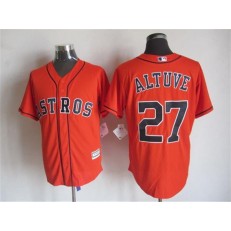 MLB Houston Astros 27 Jose Altuve Alternate Orange 2015 Cool Base Men Jersey