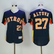 MLB Houston Astros 27 Jose Altuve Retired Navy Blue 2016 Flexbase Majestic Baseball Men Jersey