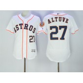 MLB Houston Astros 27 Jose Altuve White Home 2016 Flexbase Majestic Baseball Men Jersey