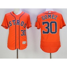 MLB Houston Astros 30 Carlos Gomez Orange 2016 Flexbase Majestic Baseball Men Jersey