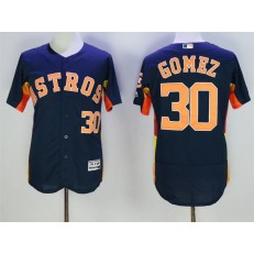 MLB Houston Astros 30 Carlos Gomez Retired Navy Blue 2016 Flexbase Majestic Baseball Men Jersey