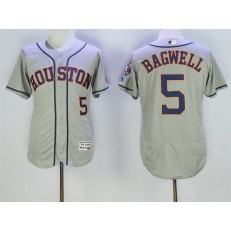 MLB Houston Astros 5 Jeff Bagwell Gray Road 2016 Flexbase Majestic Baseball Men Jersey
