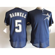 MLB Houston Astros 5 Jeff Bagwell Navy Blue Mesh Batting Practice 1997 Throwback Mitchell & Ness Men Jersey