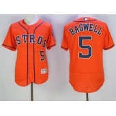 MLB Houston Astros 5 Jeff Bagwell Orange 2016 Flexbase Majestic Baseball Men Jersey