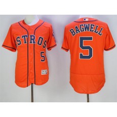 MLB Houston Astros 5 Jeff Bagwell Orange 2016 Flexbase Majestic Baseball Men Jersey
