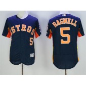 MLB Houston Astros 5 Jeff Bagwell Retired Navy Blue 2016 Flexbase Majestic Baseball Men Jersey