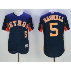 MLB Houston Astros 5 Jeff Bagwell Retired Navy Blue 2016 Flexbase Majestic Baseball Men Jersey