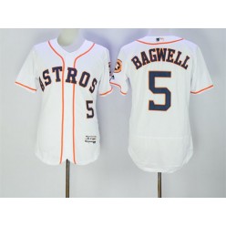 MLB Houston Astros 5 Jeff Bagwell White Home 2016 Flexbase Majestic Baseball Men Jersey