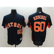MLB Houston Astros 60 Dallas Keuchel Blue Elite Fashion 2016 Flex Base Men Jersey
