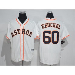 MLB Houston Astros 60 Dallas Keuchel White 2015 Cool Base Men Jersey