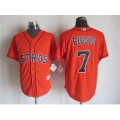 MLB Houston Astros 7 Craig Biggio Alternate Orange 2015 Cool Base Men Jersey