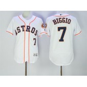 MLB Houston Astros 7 Craig Biggio White Home 2016 Flexbase Majestic Baseball Men Jersey