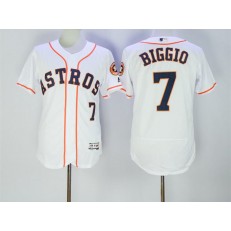 MLB Houston Astros 7 Craig Biggio White Home 2016 Flexbase Majestic Baseball Men Jersey