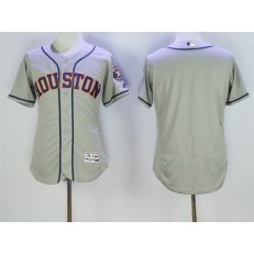 MLB Houston Astros Blank Gray Road 2016 Flexbase Majestic Baseball Men Jersey