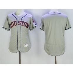 MLB Houston Astros Blank Gray Road 2016 Flexbase Majestic Baseball Men Jersey