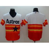 MLB Houston Astros Blank Orange Rainbow 2016 Flexbase Majestic Baseball Men Jersey