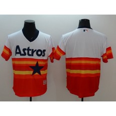 MLB Houston Astros Blank Orange Rainbow 2016 Flexbase Majestic Baseball Men Jersey