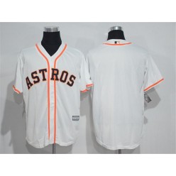 MLB Houston Astros Blank White 2015 Cool Base Men Jersey