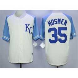 MLB Kansas City Royals 35 Eric Hosmer Cream New Cool Base Men Jersey