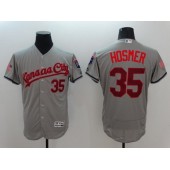 MLB Kansas City Royals 35 Eric Hosmer Gray Fashion Stars & Stripes 2016 Flexbase Independence Day Men Jersey