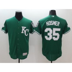 MLB Kansas City Royals 35 Eric Hosmer Green 2016 St. Patrick's Day Flexbase Majestic Baseball Men Jersey