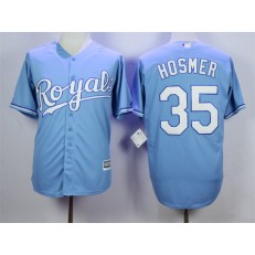 MLB Kansas City Royals 35 Eric Hosmer Light Blue New Cool Base Men Jersey