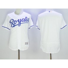 MLB Kansas City Royals Blank White 2016 Flexbase Majestic Baseball Men Jersey