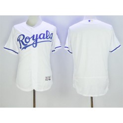 MLB Kansas City Royals Blank White 2016 Flexbase Majestic Baseball Men Jersey