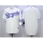 MLB Kansas City Royals Blank White New Cool Base Men Jersey