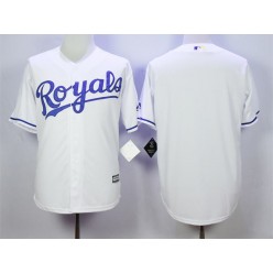 MLB Kansas City Royals Blank White New Cool Base Men Jersey