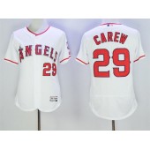 MLB LA Angels Of Anaheim 29 Rod Carew White Flexbase 2016 Player Men Jersey