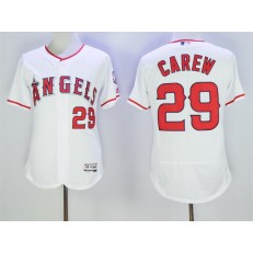 MLB LA Angels Of Anaheim 29 Rod Carew White Flexbase 2016 Player Men Jersey