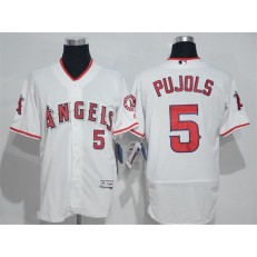 MLB LA Angels Of Anaheim 5 Albert Pujols White Flexbase 2016 Player Men Jersey