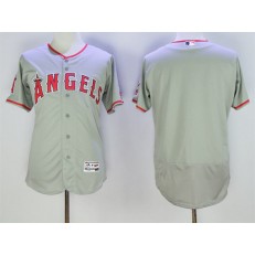 MLB LA Angels Of Anaheim Blank Gray 2016 Flexbase Majestic Baseball Men Jersey