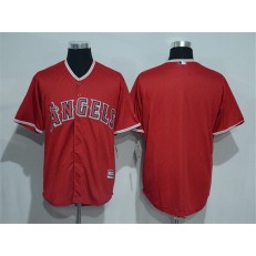 MLB LA Angels of Anaheim Blank Red Stitched Majestic Cool Base Men Jersey